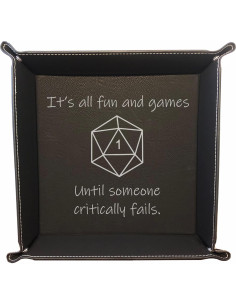 Bandeja de Dados Cuero Sintético Grabado PrecisionNC Negro 2