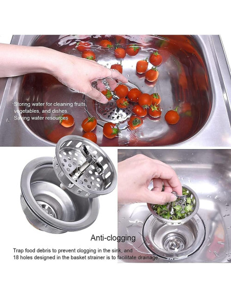 Desagüe de Cocina VARNAHOME Acero Inoxidable 304 8,89-10,16 cm