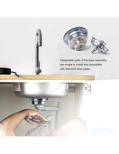 Desagüe de Cocina VARNAHOME Acero Inoxidable 304 8,89-10,16 cm