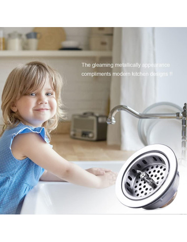 Desagüe de Cocina VARNAHOME Acero Inoxidable 304 8,89-10,16 cm