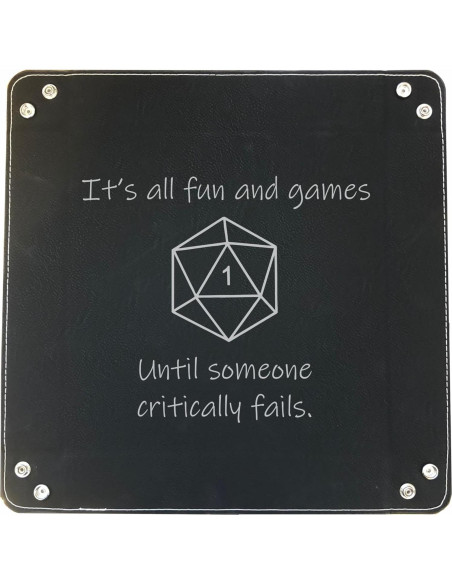 Bandeja de Dados Cuero Sintético Grabado PrecisionNC Negro