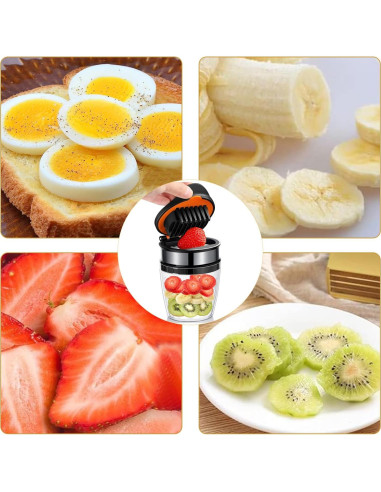 Cortador de Frutas y Huevos XPAPOV de Acero Inoxidable