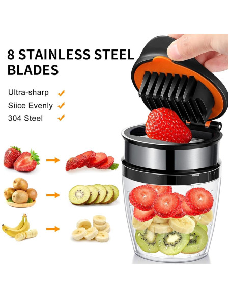 Cortador de Frutas y Huevos XPAPOV de Acero Inoxidable