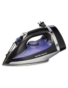 Plancha de Vapor Hamilton Beach 1200W con Suela de Acero Inoxidable