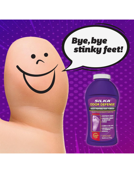 Polvo para Pies Silka Defensa 170 g - Eliminador de Olores Polvo para Pies Silka Defensa 170 g - Eliminador de Olores