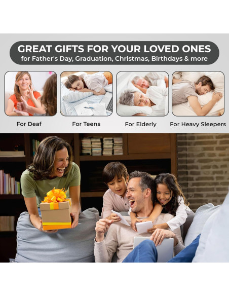 Reloj Despertador Sonic Bomb Doble Alarma 113dB Negro Reloj Despertador Sonic Bomb Doble Alarma 113dB Negro