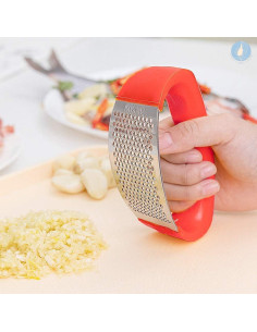 Prensa de Ajo Angel's Peel Lounge Acero Inoxidable Rojo 2