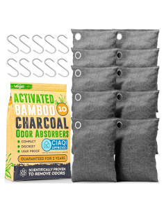 10 Bolsas Absorbentes de Olores Carbón Activado Vergali