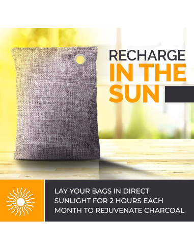 10 Bolsas Absorbentes de Olores Carbón Activado Vergali