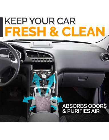 10 Bolsas Absorbentes de Olores Carbón Activado Vergali