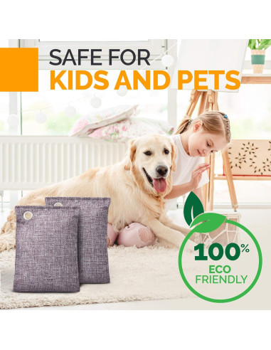 10 Bolsas Absorbentes de Olores Carbón Activado Vergali