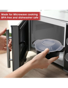 Vaporera de Microondas ReneeChef 750ml - Libre de BPA 2