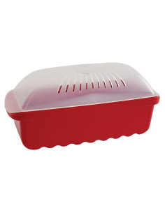 Cocinero de Pasta Nordic Ware 6.4 Tazas Microondas Rojo