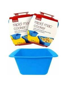 Rapid Mac Cooker Azul - Cocina Macarrones con Queso en 5 Min