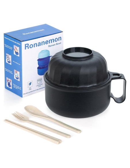 Tazón de Ramen Grande Ronanemon 1,13 L Microondas