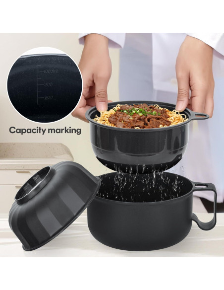 Tazón de Ramen Grande Ronanemon 1,13 L Microondas