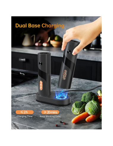 Molinillos Eléctricos de Sal y Pimienta CIRCLE JOY 110ml