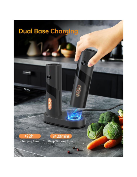 Molinillos Eléctricos de Sal y Pimienta CIRCLE JOY 110ml