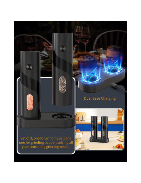 Molinillos Eléctricos de Sal y Pimienta CIRCLE JOY 110ml