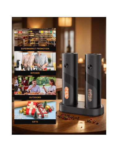 Molinillos Eléctricos de Sal y Pimienta CIRCLE JOY 110ml