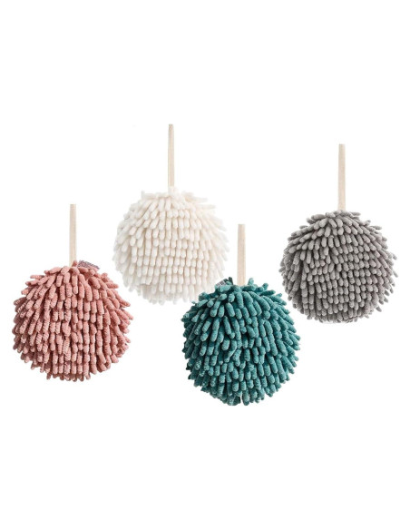 Toallas de Mano Chenille TUICARE 4 Pcs Secado Rápido