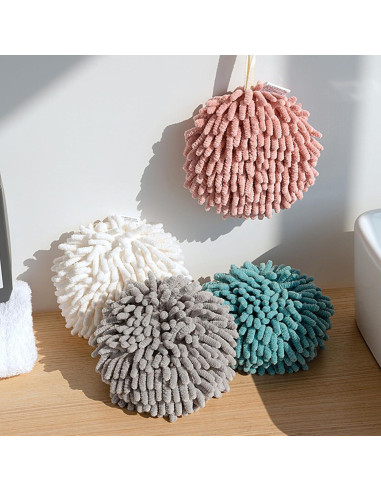 Toallas de Mano Chenille TUICARE 4 Pcs Secado Rápido