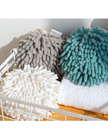 Toallas de Mano Chenille TUICARE 4 Pcs Secado Rápido