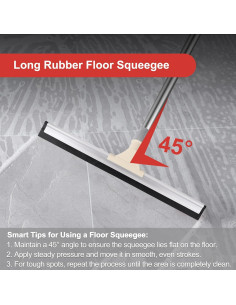 Escoba Squeegee Tiumso 43 cm con Mango 152 cm para Piso 2