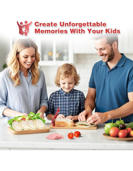 Cortador y Sellador de Sándwich Jsroroda 10 cm Rojo BPA Free