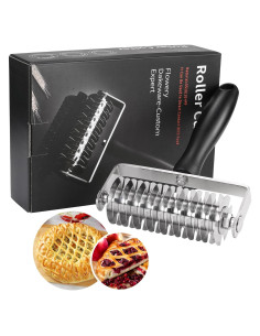 Cortador de Rodillo de Lattice WarmHut - Acero Inoxidable 20.8x14.4 cm