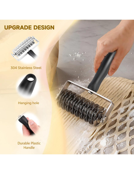 Cortador de Rodillo de Lattice WarmHut - Acero Inoxidable 20.8x14.4 cm