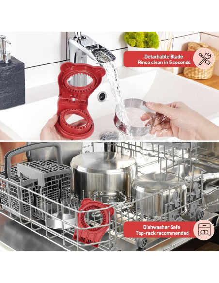 Cortador y Sellador de Sándwich Jsroroda 10 cm Rojo BPA Free