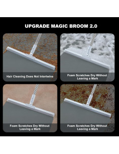 Escoba de goma JOYBOS 62 cm ajustable para limpieza 2