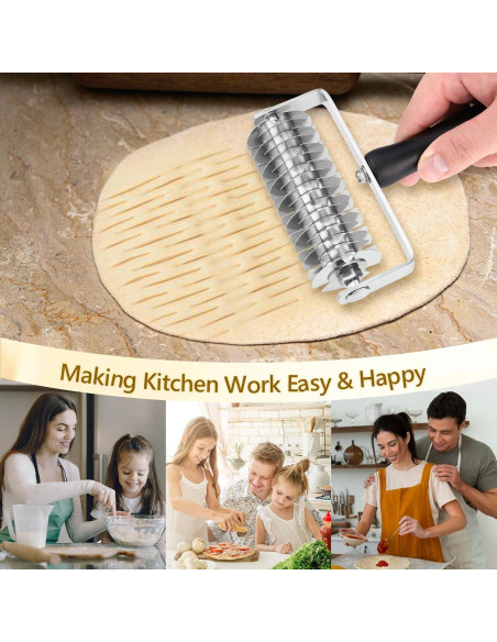 Cortador de Rodillo de Lattice WarmHut - Acero Inoxidable 20.8x14.4 cm