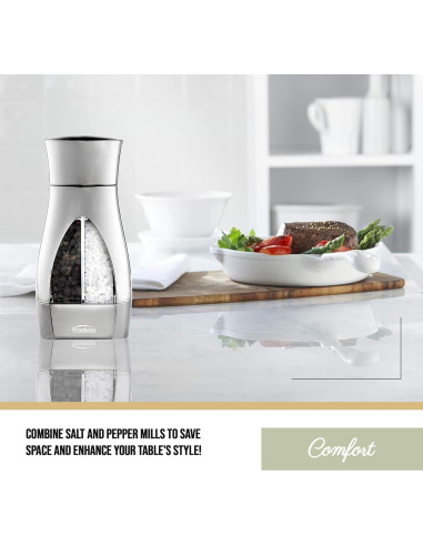 Molino Manual 2-en-1 Trudeau Acero Inoxidable 19 cm