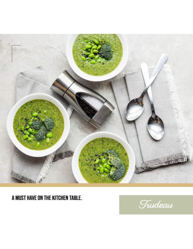 Molino Manual 2-en-1 Trudeau Acero Inoxidable 19 cm