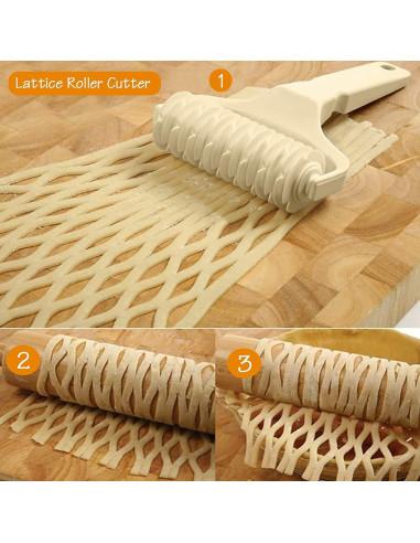 Cortador de Rodillo de Rejilla Plant Castle para Hornear