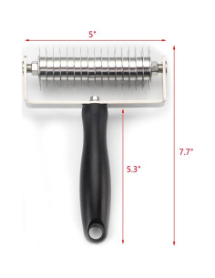 Cortador de Masa con Rodillo Rejilla EVNSIX Acero Inoxidable 2