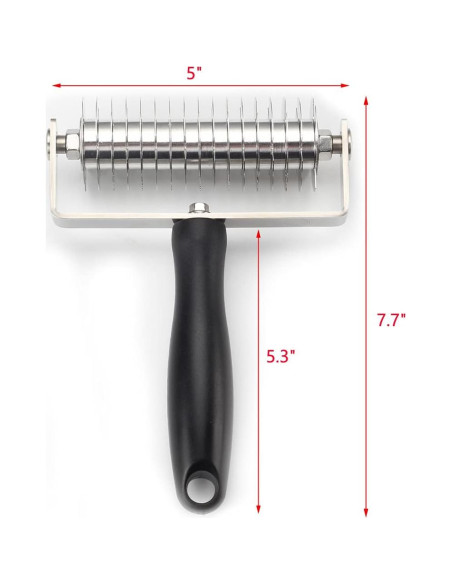 Cortador de Masa con Rodillo Rejilla EVNSIX Acero Inoxidable