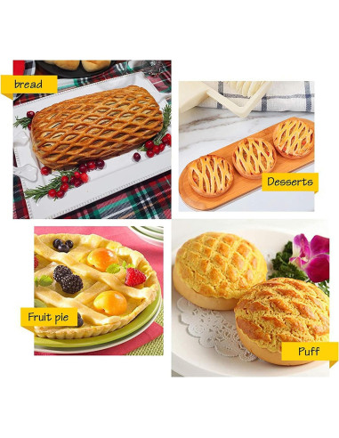 Cortador de Rodillo de Rejilla Plant Castle para Hornear