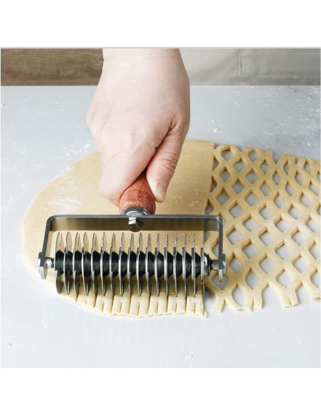 Cortador de masa de rejilla EVNSIX de acero inoxidable 21cm Cortador de masa de rejilla EVNSIX de acero inoxidable 21cm