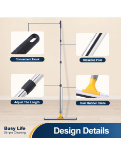 Limpiador de Suelos Yocada 44.96 cm con Mango Ajustable 156.67 cm 2