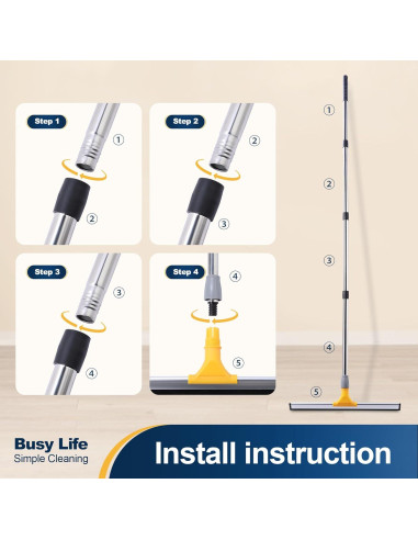 Limpiador de Suelos Yocada 44.96 cm con Mango Ajustable 156.67 cm
