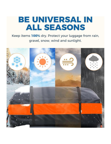 Portaequipajes de Techo UBOG 15 Pies Cúbicos Impermeable