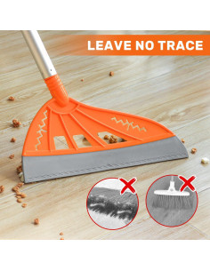 Escoba Mágica de Aire BURFERLY con Recogedor Naranja 2