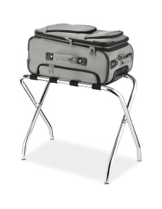 Soporte para Equipaje Plegable Whitmor Cromado 110 lbs 2