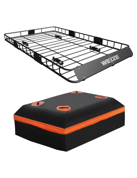 Portaequipajes de Techo WEIZE 54" con Bolsa y Red