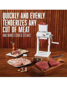 Aplanadora de Carne Manual Weston 07-3101-W-A 11.43 cm 2