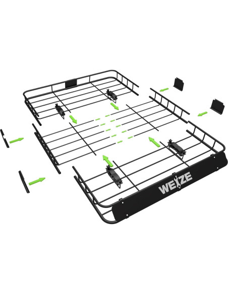 Portaequipajes de Techo WEIZE 54" con Bolsa y Red