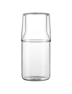 Juego de jarra y vaso de vidrio ZILJJ 500ml transparente